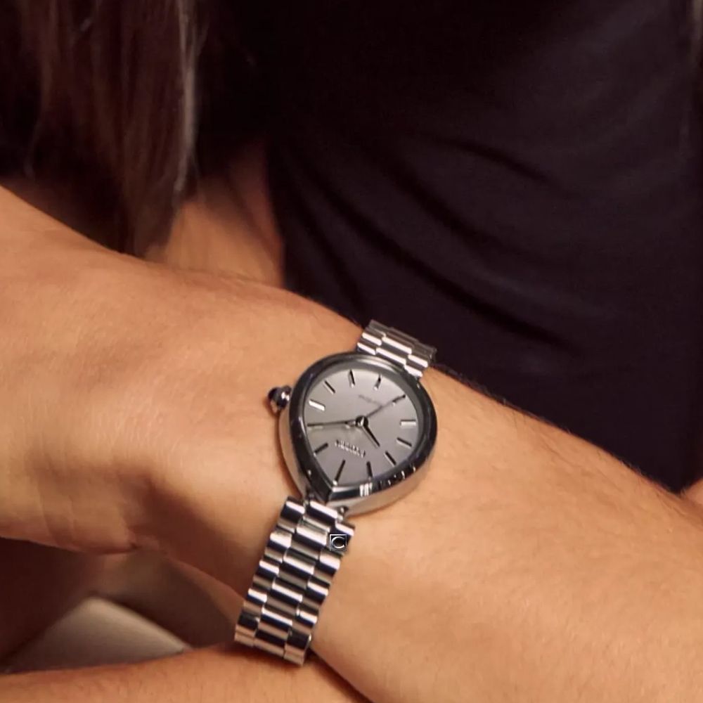 CITIZEN 星辰錶L Rainell 系列光動能水滴型腕錶-銀色EM1200-55A | L