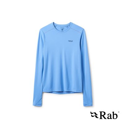 【RAB】Force LS Tee 長袖防曬抗臭排汗衣 女款 藍知更鳥 #QCC23