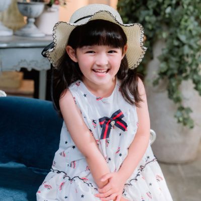 Annys安妮公主-可愛小洋傘搭配蝴蝶結春夏款無袖純棉洋裝(3161藍色)