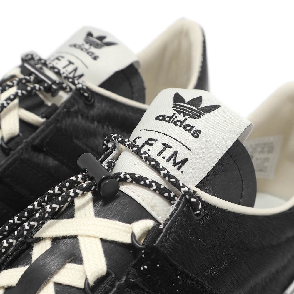 adidas x SFTM Country OG 男鞋女鞋黑白絨毛漆皮聯名抽繩愛迪達JH9010