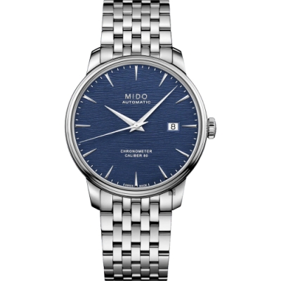 MIDO 美度 官方授權 Baroncelli 永恆矽遊絲天文台認證機械錶 開學換新季 送禮推薦-40mm M0274081104100
