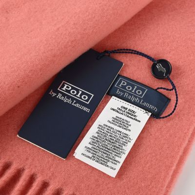 RALPH LAUREN POLO 小馬刺繡LOGO莫蘭迪色系素面羊毛圍巾-多色任選