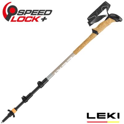 【LEKI】Makalu Lite AS 輕量長泡棉握把鋁合金快速扣避震登山杖 (90-125cm/單支販售)/ 65621802C