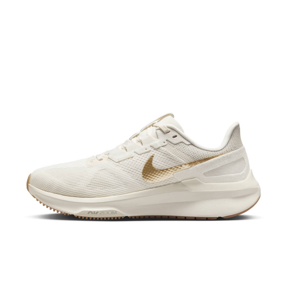 NIKE AIR ZOOM STRUCTURE 25 女慢跑鞋-米白金-DJ7884007 | 慢跑鞋