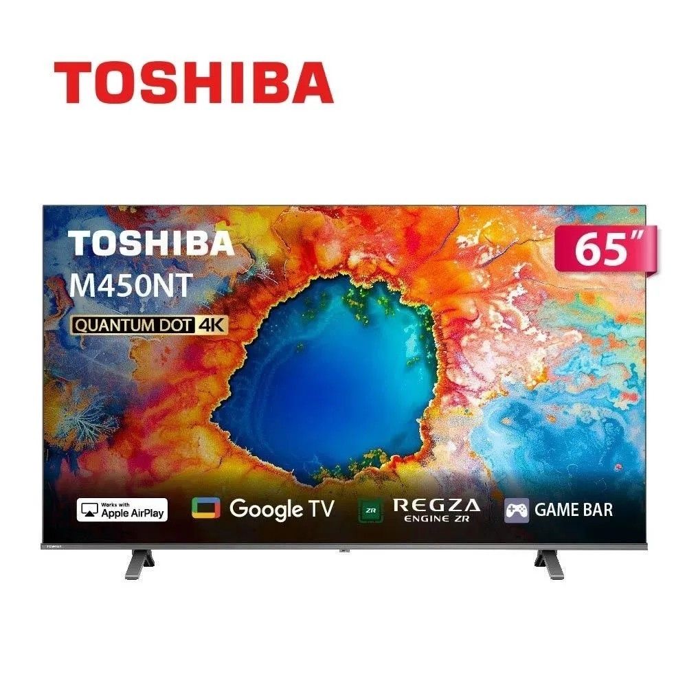 TOSHIBA東芝REGZA 65型4K QLED Google TV液晶顯示器65M450NT | 電視