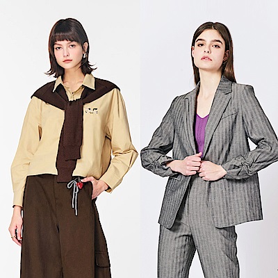 KeyWear奇威名品 百搭針織/薄襯衫/外套