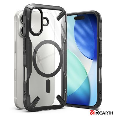 Rearth Apple iPhone 17 (Ringke FXM) 磁吸式保護殼(黑)