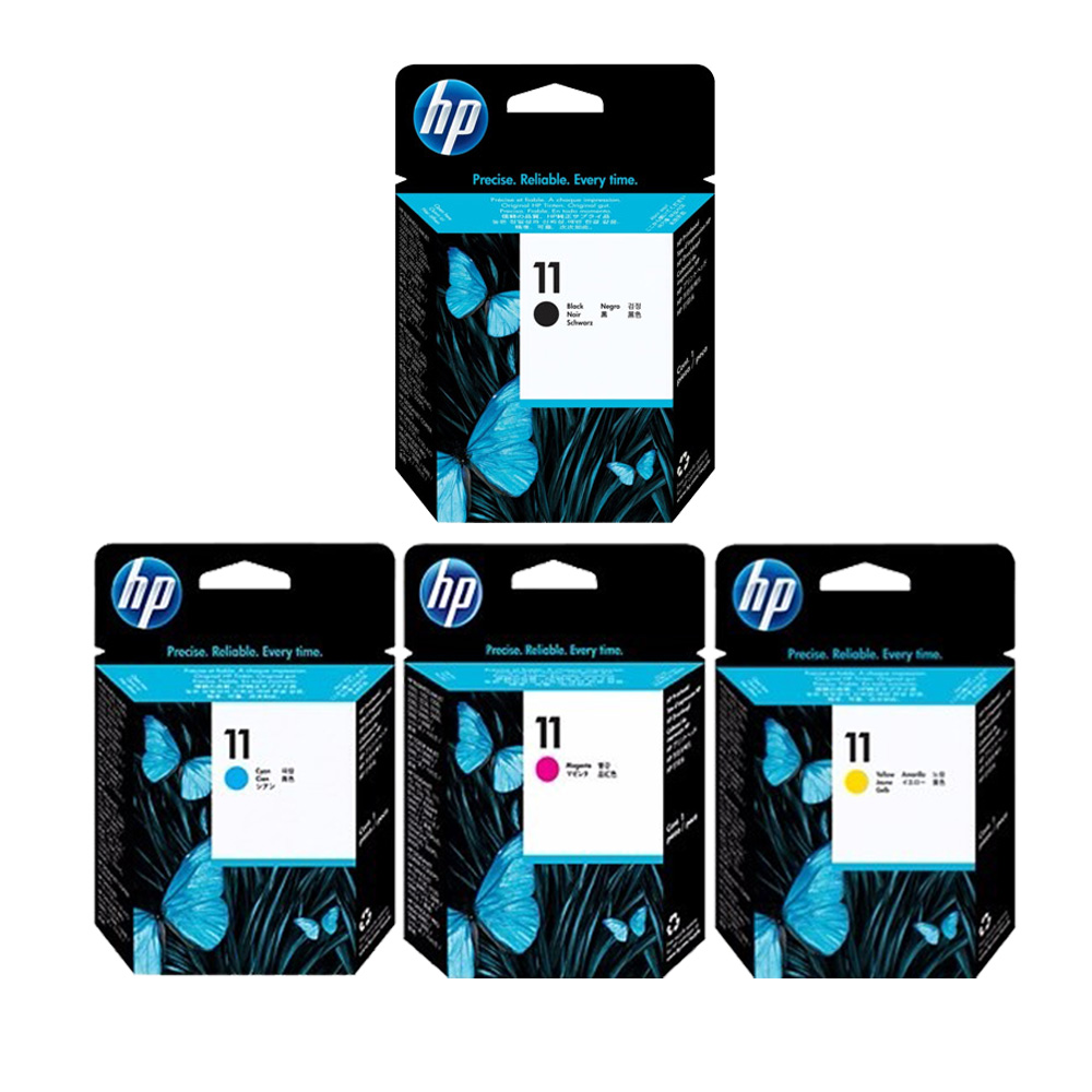 HP NO.11 (C4810A+C4811A+C4812A+C4813A) 四色 原廠列印噴頭 | 原廠墨水 | Yahoo購物中心