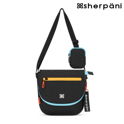 Sherpani RFID 防潑水多功能郵差包 (25II) Milli 3L｜黑彩色/Chromatic