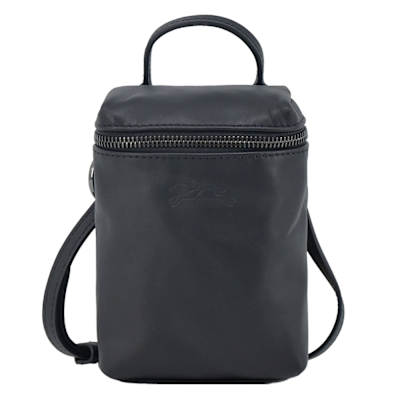 LONGCHAMP LE PLIAGE XTRA系列牛皮直式斜背包(迷你/黑)