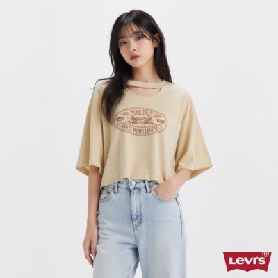 Levi s 女款 短版T 破壞設計 Tee 短袖 馬車LOGO 熱賣單品