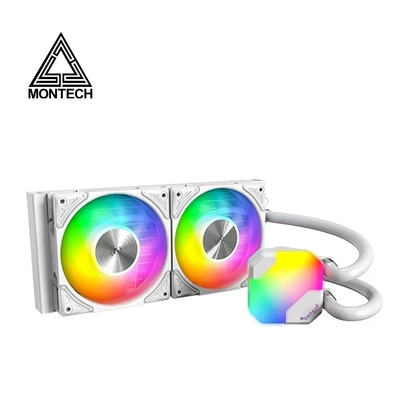 Montech 君主 HyperFlow ARGB 240 水冷散熱器 白