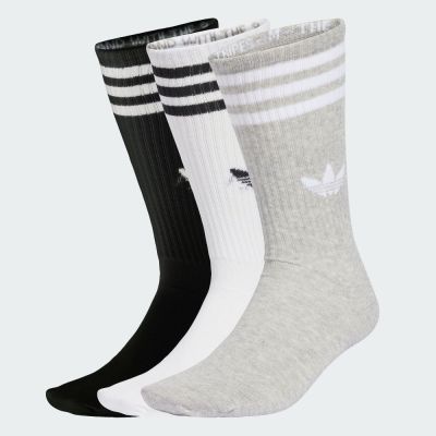 【adidas 愛迪達】 中筒襪 3 雙入 男/女 - Originals JV7418