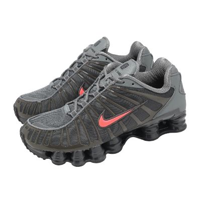 Nike 休閒鞋 Shox TL SE 男鞋 深灰 紅 彈簧鞋 厚底 復古 緩震 IQ6599-003