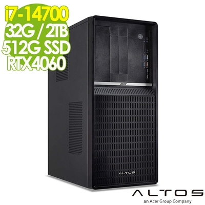 Acer 宏碁 Altos P130F9 商用工作站 (i7-14700/32G/2TB+512G SSD/RTX4060-8G/W11P)