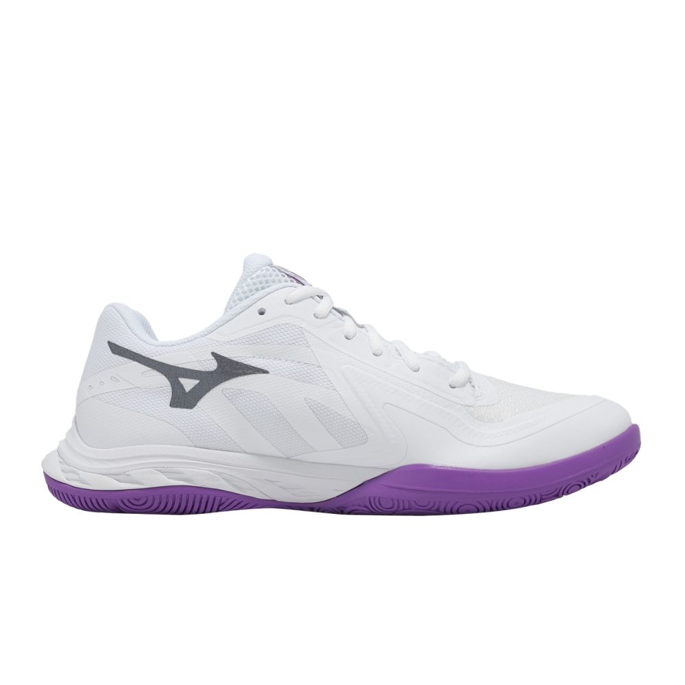 Mizuno 美津濃羽球鞋Wave Fang EL 2 寬楦男鞋女鞋白回彈緩震71GA2423