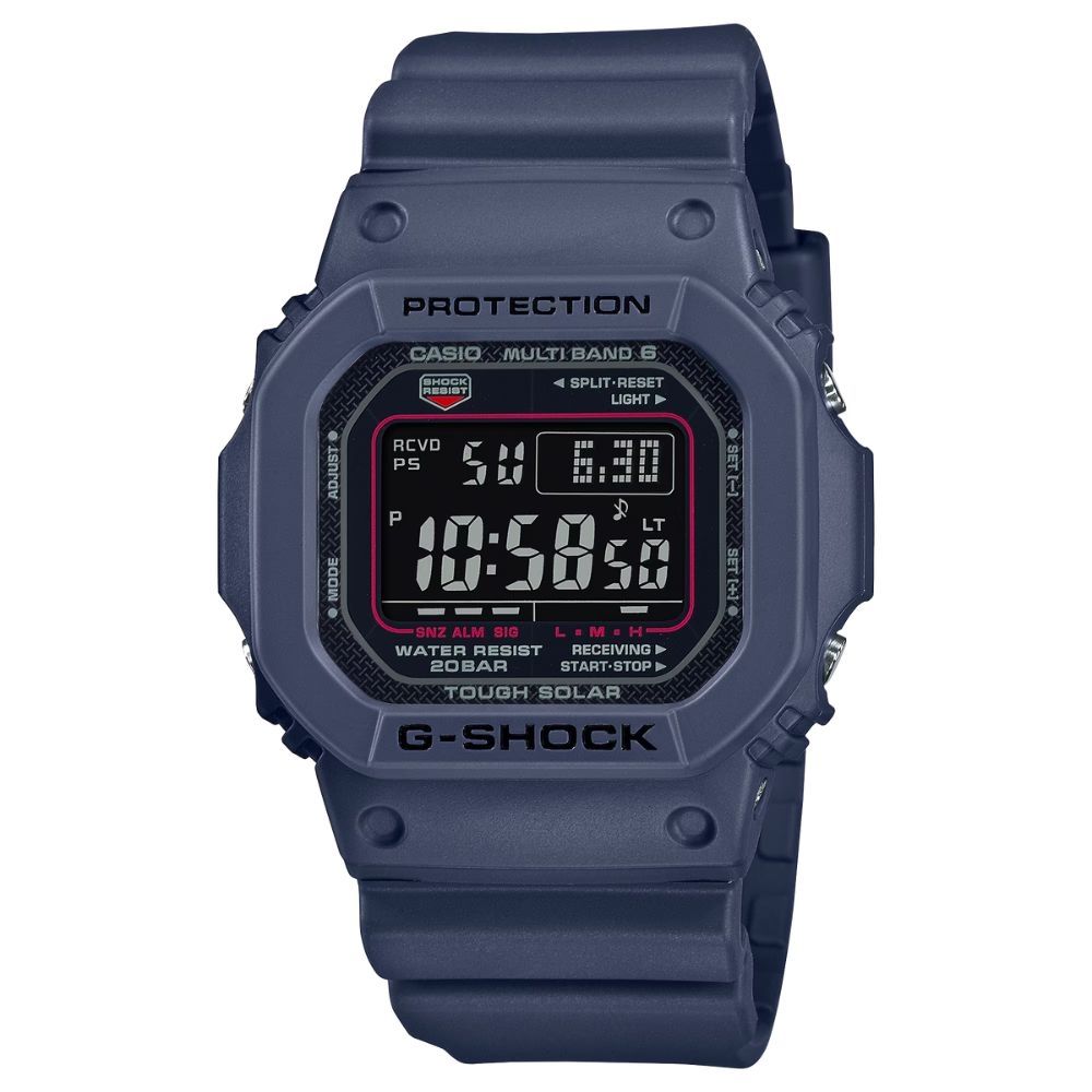 CASIO 卡西歐 G-SHOCK 經典設計 堅固耐用 太陽能電力錶款 藍色 GW-M5610U-2JF_43.2mm