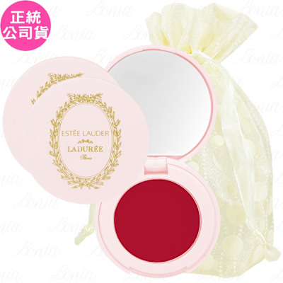ESTEE LAUDER 雅詩蘭黛 粉嫩慾望晶透潤唇膏#04 Laduree聯名款(1.6g)*2旅行袋組(公司貨)