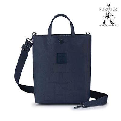 PORTER INTERNATIONAL - 雷雕新韻RENEW托特包 (M) - 深藍