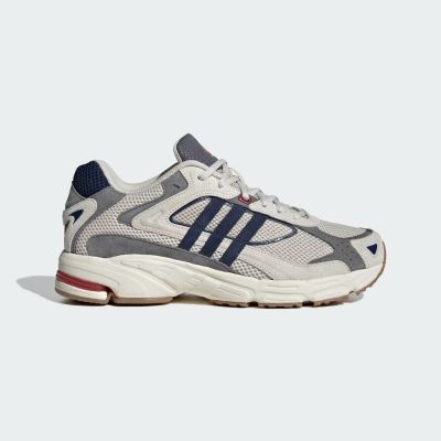 Adidas Response CL [IG6916] 男 慢跑鞋 運動 復古 老爹鞋 休閒 網眼 緩震 米灰 藍