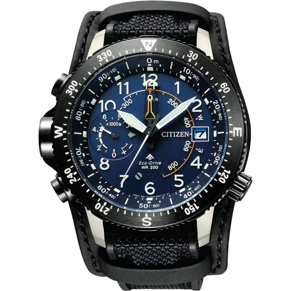CITIZEN 星辰PROMASTER 30週年鈦光動能戶外運動手錶BN4055-19L