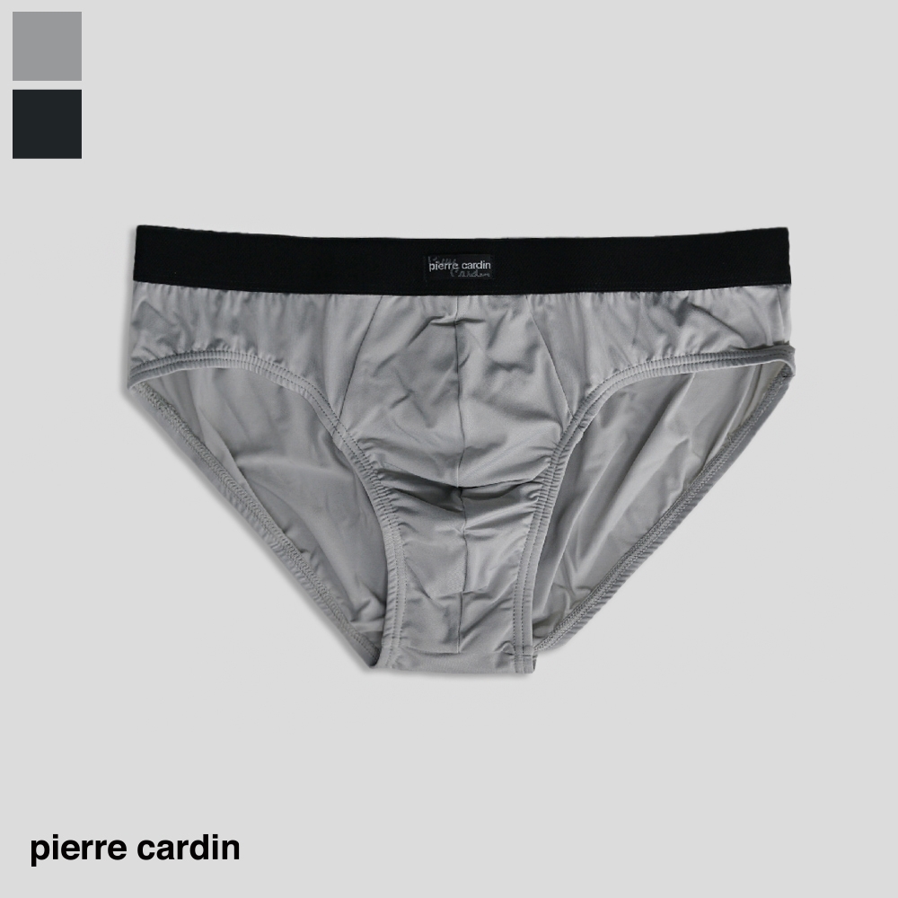 【pierre cardin 皮爾卡登】抑菌消臭速乾三角褲 (淡麻灰)
