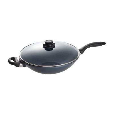 【美國康寧】WORLD KITCHEN 大金藍寶石鑄造不沾深炒鍋32cm(含蓋)