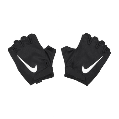 Nike 手套 Gym Essential Gloves 女款 黑白 魔鬼氈 透氣 露指 運動手套 N1012314-091