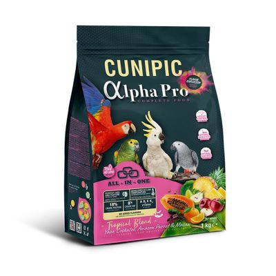 西班牙CUNIPIC 頂級鳥類滋養丸 1KG(中小型鸚鵡/中大型鸚鵡/中熱帶水果) 【2入組】