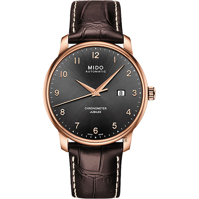 MIDO 美度 官方授權 Baroncelli 永恆天文台認證機械錶 開學換新季 送禮推薦-42mm M0376083606200