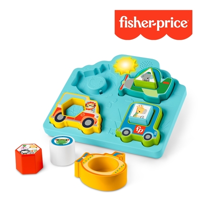 奇哥官方旗艦 Fisher-Price 費雪 交通工具聲光拼圖組