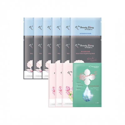 【我的美麗日記】保濕補水煥白美顏面膜16片組x3盒組