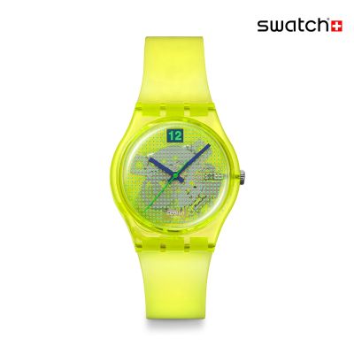 Swatch LUMINOUSLY LEMON 經典手錶/男錶/女錶/瑞士製造 SO28J103 (34mm)