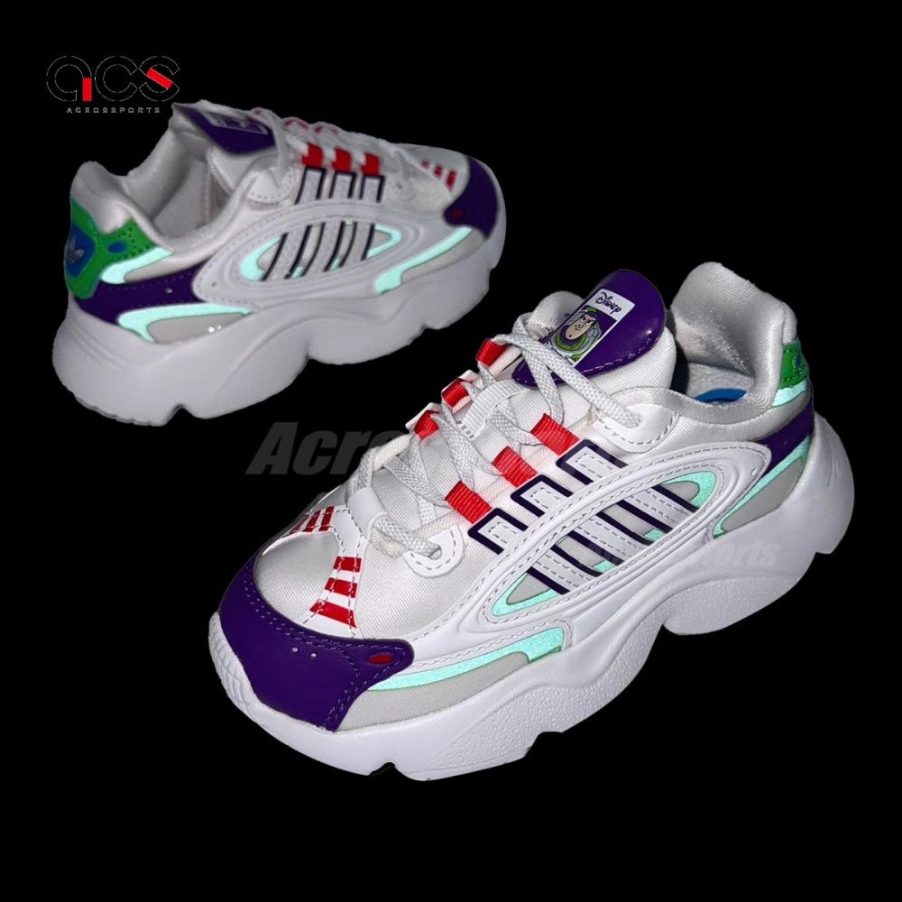 adidas 休閒鞋Ozmillen EL C 中童小朋友白紫巴斯光年玩具總動員聯名