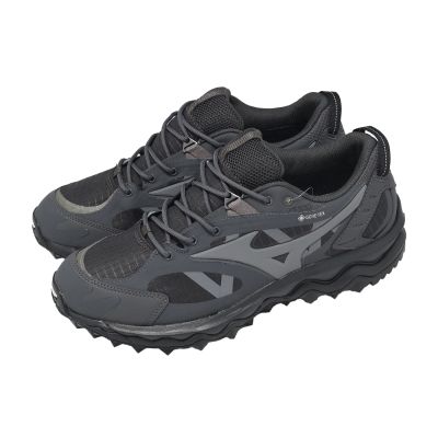 Mizuno 美津濃 休閒鞋 Wave Mujin TL GTX 男女鞋 黑 灰 防水 越野 戶外 D1GA2373-09