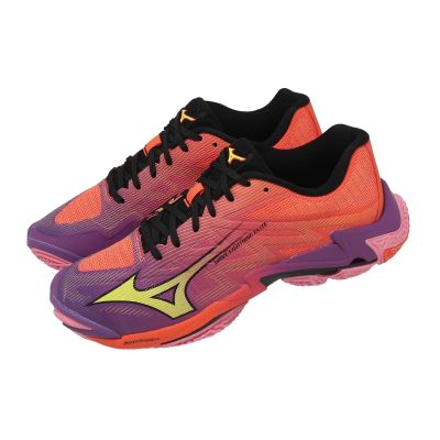 Mizuno 美津濃 排球鞋 Wave Lightning Elite 男鞋 紅 輕量 緩震 V1GA2600-81