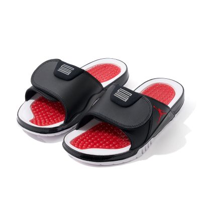 Nike Jordan Hydro XI 男鞋 黑白紅色 魔鬼沾 黑白紅 運動 拖鞋 FN2452-006