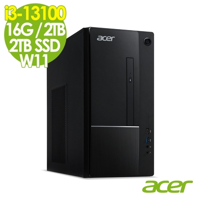 Acer 宏碁 Aspire TC-1770 家用電腦 (i3-13100/16G/2TB+2TSSD/W11)