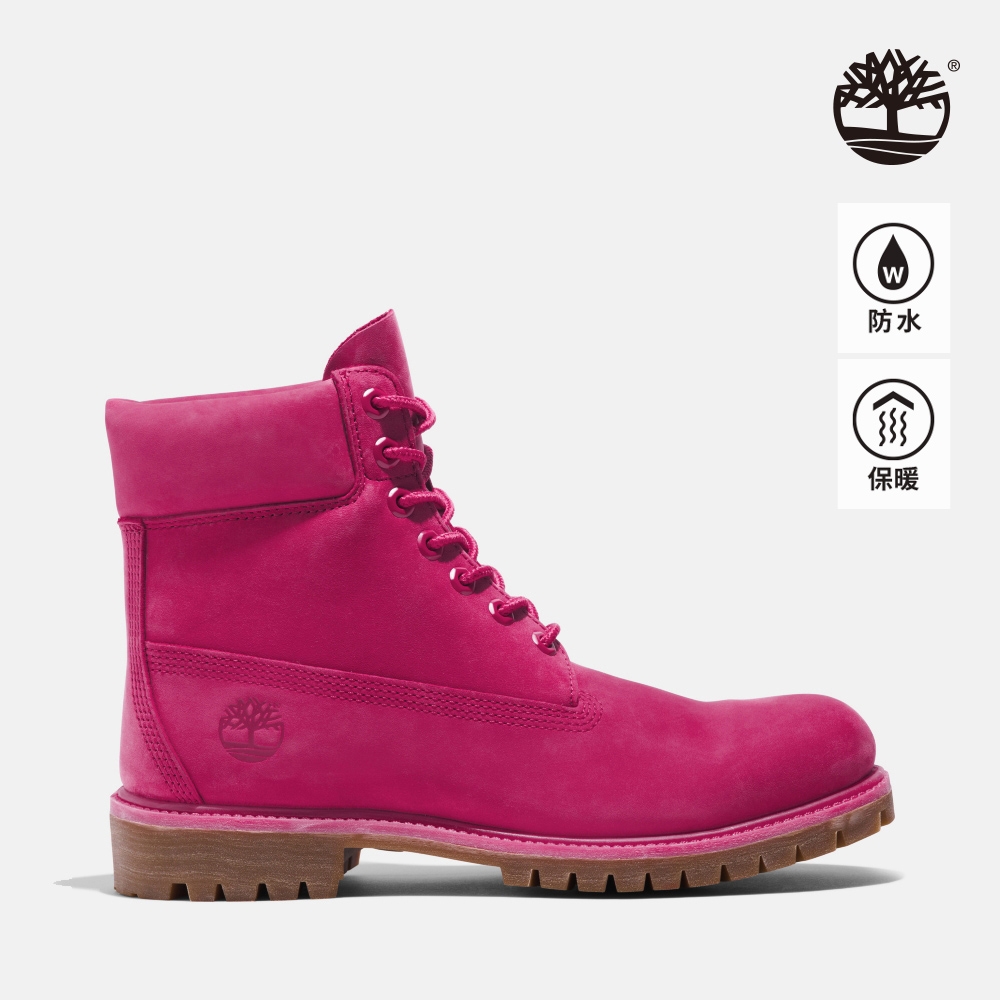 Timberland 男款春神粉磨砂革50週年特別款6吋防水靴|A5VHDA46