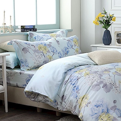 鴻宇 100%萊賽爾天絲 60支300織 雙人床包兩用被套組 素色 印花 多款任選