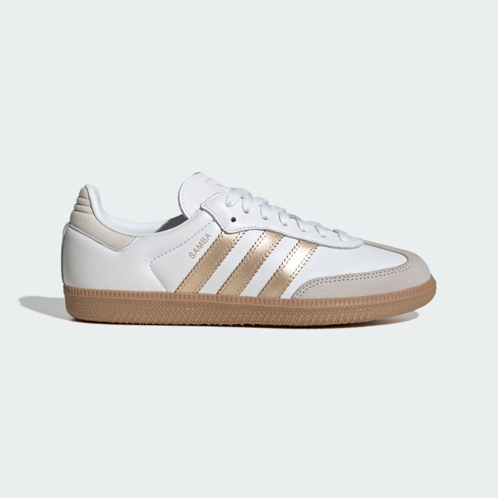 五十恩 金色装飾冊子 愛 迪 達 復古 鞋 Adidas 愛迪達Samba OG W IH9127 女運動休閒