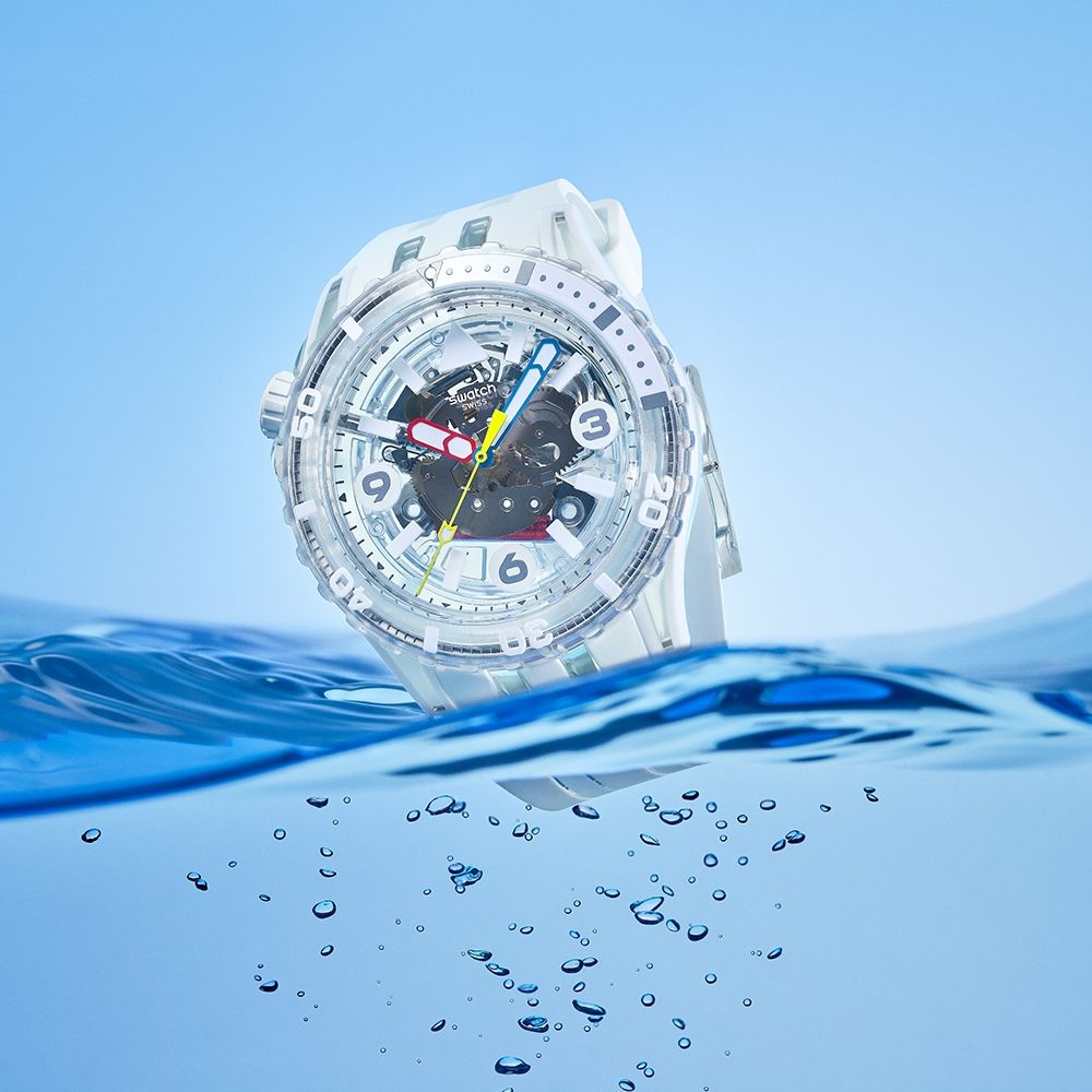 Swatch SCUBAQUA 清透白AURELIA AURITA SSCU09K100 (44mm) | Original Swatch SCUBAQUA 清透白AURELIA AURITA SSCU09K100 (44mm) | Original