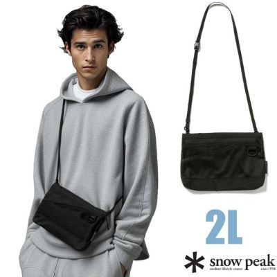 【Snow Peak JP】Everyday Use Sacoche One 小包2L.斜背包.側背包 AC-25SU405 黑