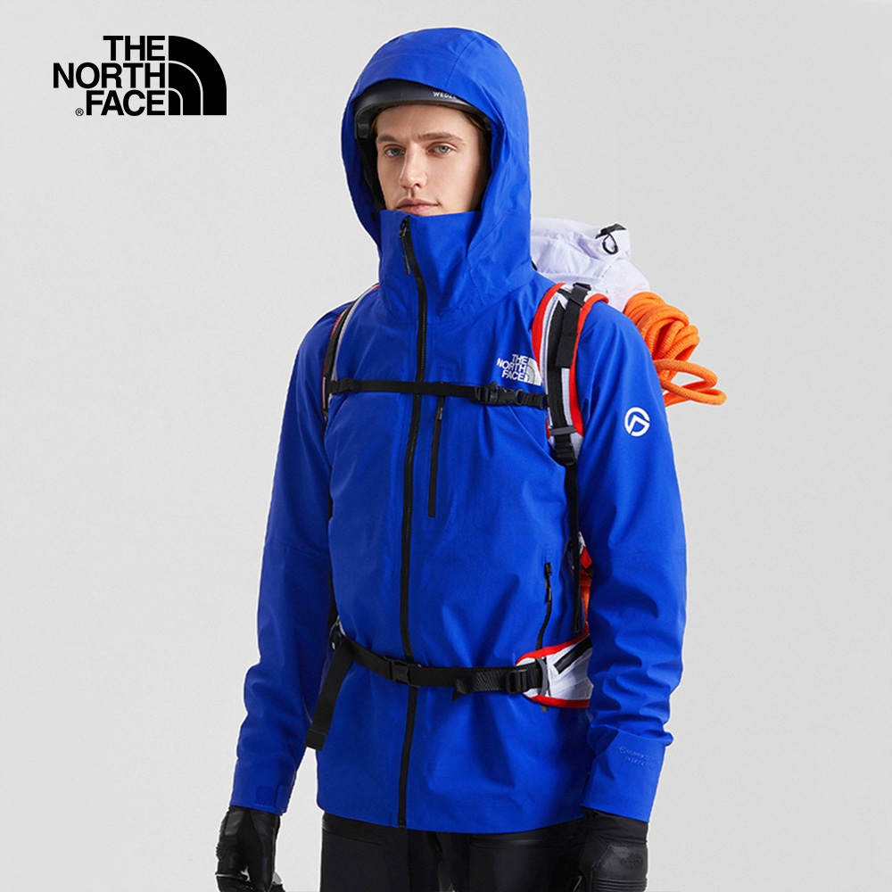 The North Face 官方旗艦】北面男款藍色FUTURELIGHT防水透氣連帽衝鋒衣