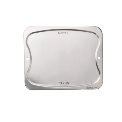 TiANN 鈦安純鈦餐具 專利萬用鈦砧板(中款-28X23)／切菜板／砧盤／砧板／烘焙烤盤／露營餐盤