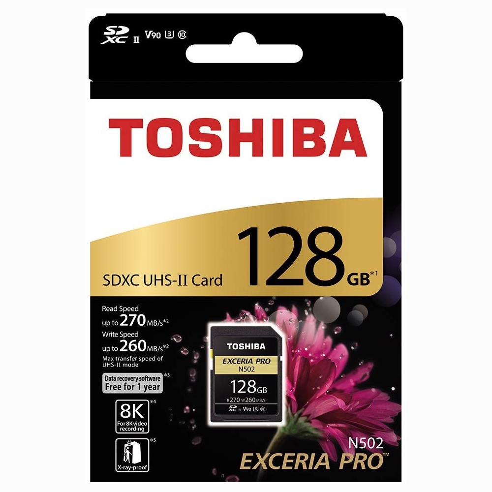 TOSHIBA 東芝EXCERIA PRO SD SDXC 128G 128GB 270MB/S V90 N502