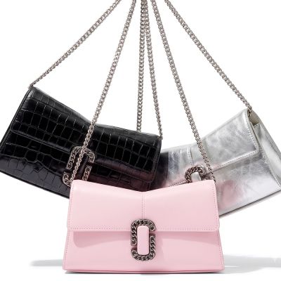 MARC JACOBS ST. MARC 復古鍊雙J釦小牛皮肩背/手拿腋下包-多款
