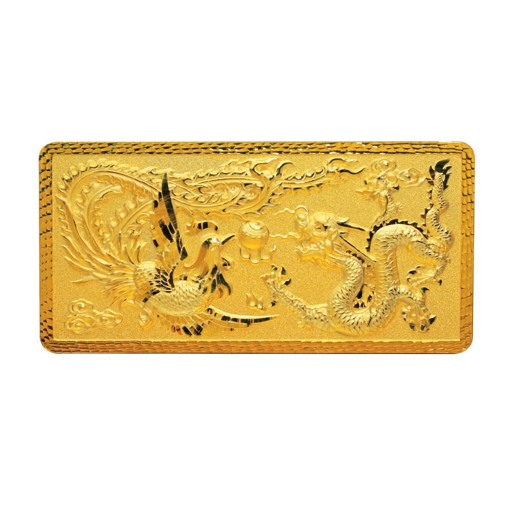中国古金 禧 金鳳祥 金錠 金鍛 金餅 金條 金塊 金運 詳細不明 鎮金店Just Gold 純金龍鳳呈祥金條500g | 其他品牌| Yahoo購物中心