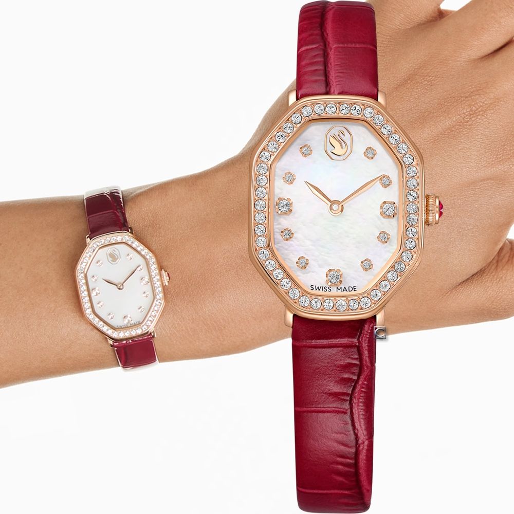 SWAROVSKI 施華洛世奇 Dextera Octagon 永恆優雅璀璨腕錶 女錶 手錶 禮物-32x23mm 5730373