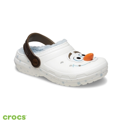 Crocs卡駱馳 (童鞋) 冰雪奇緣歐樂暖棉經典大童克駱格-210234-90H